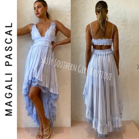🆕⭐MAGALI PASCAL Revolve Emilliana dress in hydrangea - Picture 6 of 16
